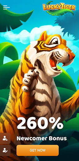 Lucky Tiger Casino mobile version.