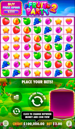 Mobile version of the slot