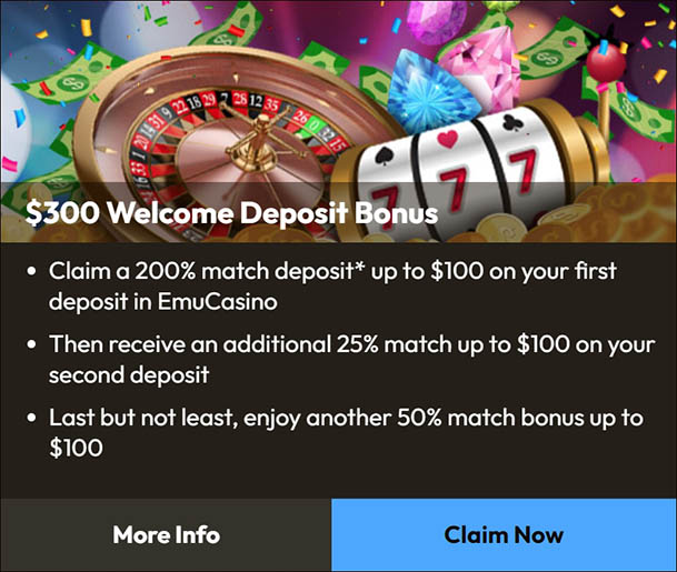 Example of a welcome bonus